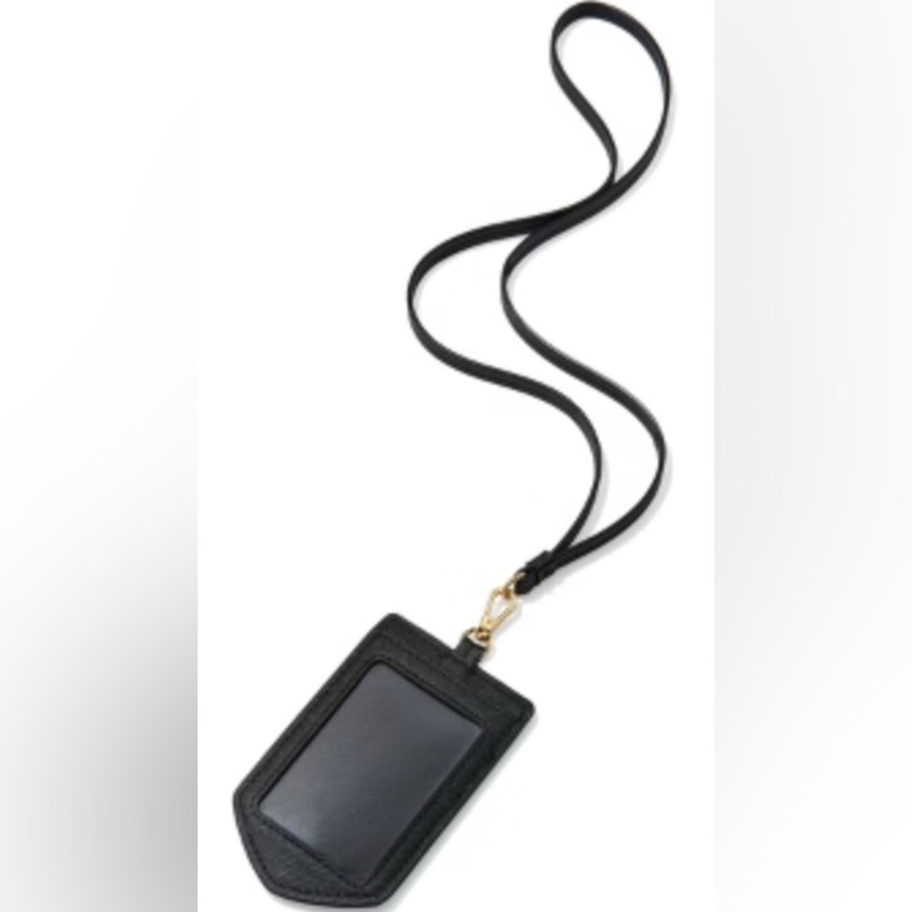 Kendra Scott Black Lanyard ID and Card Holder